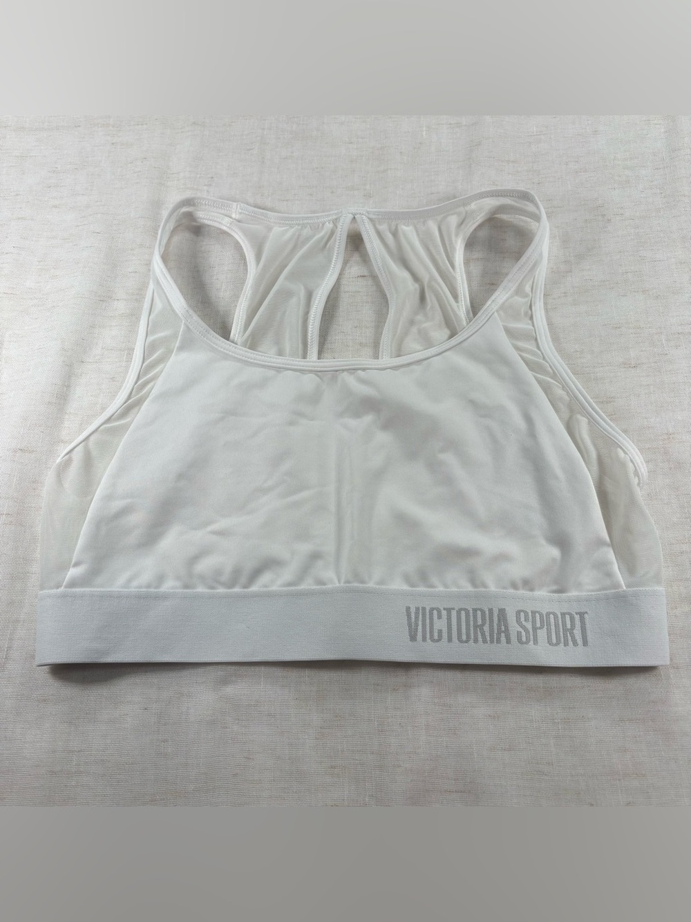 Victoria Sport White Racerback Sports Bra